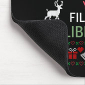 Tapis De Souris Merry Christmas Ya Filthy Liberals Ugly Christmas (Coin)