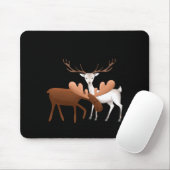 Tapis De Souris Merry Christmoose Happy New Deer T Shirt (Avec souris)