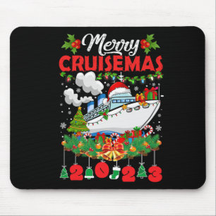 Tapis De Souris Merry Cruisemas croisière en famille Noël 2023 Amu
