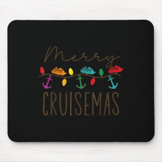 Tapis De Souris Merry Cruisemas Cruise Christmas Lights Matching F (Devant)