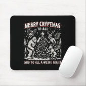 Tapis De Souris Merry Cryptmas Weird Night Cryptid Holiday Art  (Avec souris)