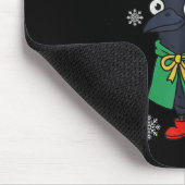 Tapis De Souris Merry F-caw-f Raven Fcawf Christmas Holiday Crow F (Coin)