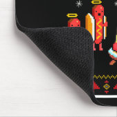 Tapis De Souris Merry Glizzmas Hot Dog Funny Ugly Christmas Sweate (Coin)