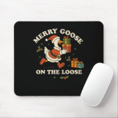 Tapis De Souris Merry Goose On The Loose Funny Christmas Silly Hum (Avec souris)