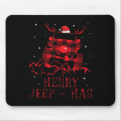 Tapis De Souris Merry Jeepmas Ugly Christmas Sweater Xmas Gift For (Devant)