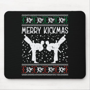 Tapis De Souris Merry Kickmas Ugly Christmas Karaté Jiu Jitsu Mart