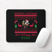 Tapis De Souris Merry Liftmas And A Happy New Rear Ugly Xmas Gym W (Avec souris)