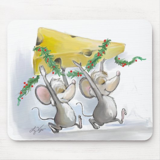 Tapis De Souris Merry Mice Mic & Mac Mousepad (Devant)