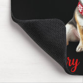 Tapis De Souris Merry Woofmas Chihuahua Dog Meme In Reindeer Antle (Coin)