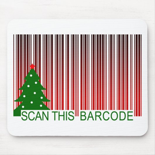 Tapis De Souris MERRY XMAS : analyser ce code barre (Devant)