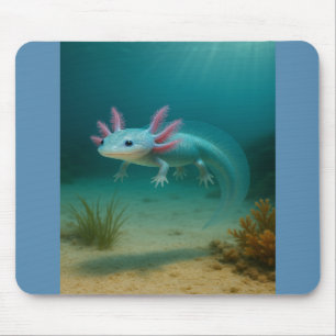 Tapis De Souris Merveille sous-marine : l'Axolotl