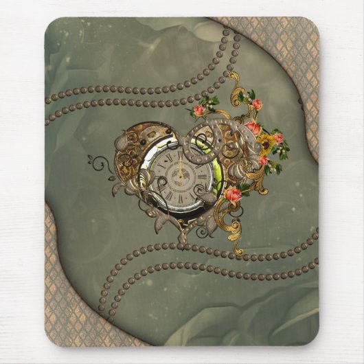 Tapis De Souris Merveilleuse horloge vapeur (Devant)