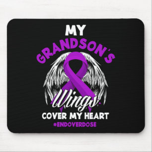 Tapis De Souris Mes ailes de mon grand-fils couvrent ma surdose de