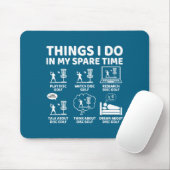 Tapis De Souris Mes Choses Disc Golf de Temps Libre (Avec souris)