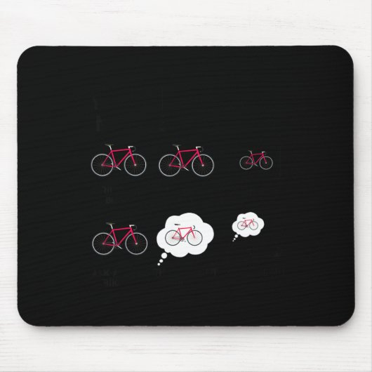 Tapis De Souris Mes Choses Vélo Bicyclette Temps Libre (Devant)