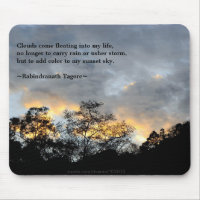 Mes citations de Tagore de ciel de coucher du