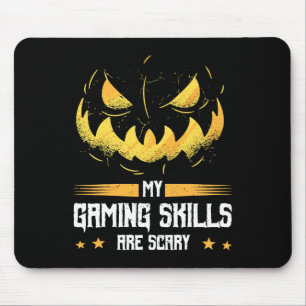 Tapis De Souris Mes Compétences De Jeu Sont Halloween Effrayant Po