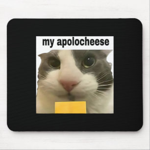 Tapis De Souris Mes excuses drôle de chat mème brainrot humour Gén