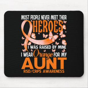 Tapis De Souris Mes Héros Je Porte Orange Pour Ma Tante Rsd Crans 