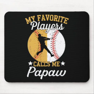 Tapis De Souris Mes joueurs de softball de baseball préférés m'app
