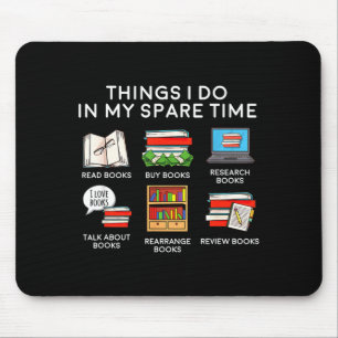Tapis De Souris Mes livres choses temps libre lecture