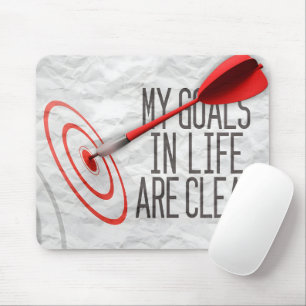 Tapis De Souris "Mes objectifs sont clairs" Motivation Affirmation