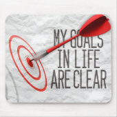 Tapis De Souris "Mes objectifs sont clairs" Motivation Affirmation (Devant)