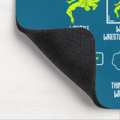 Tapis De Souris Mes trucs de catch Lutteur de temps libre (Coin)