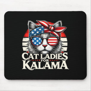 Tapis De Souris Mesdames Pour Kamala Harris 2024 Enfless Cat Lady 