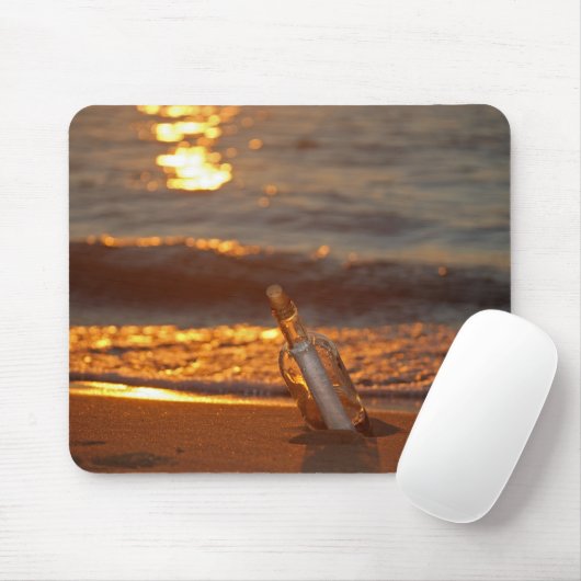 Tapis De Souris Message dans une bouteille (Avec souris)