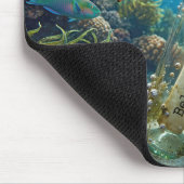 Tapis De Souris Message d'inspiration dans une bouteille (Coin)