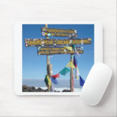 Tapis De Souris Message sur le Sommet du Kilimandjaro kenya (Avec souris)