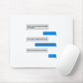 Tapis De Souris Message texte amusant (Avec souris)