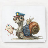 Tapis De Souris Messagerie Livraison par le collaborateur postal d (Devant)