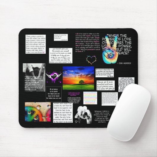 Tapis De Souris Messages inspirés Mousepad (Avec souris)