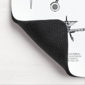 Tapis De Souris Messerschmitt Bf 109 - Plan d'avion BD (Coin)