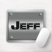 Tapis De Souris Métal Mousepad de nom personnel (Avec souris)