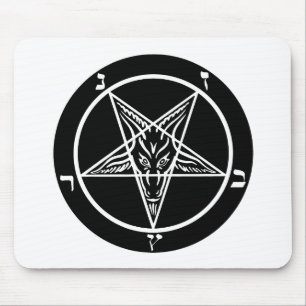 Tapis De Souris métal noir, baphomet, seigneur d'obscurité !