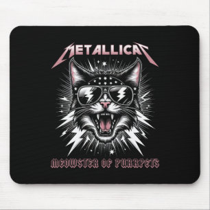Tapis De Souris Métallicat Meowster De Purpets - Drôle Chat 2