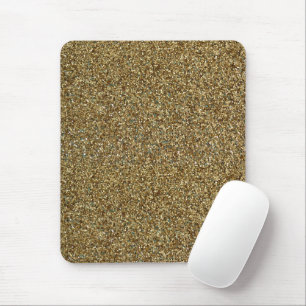 Tapis de souris métallisé avec impression à paille