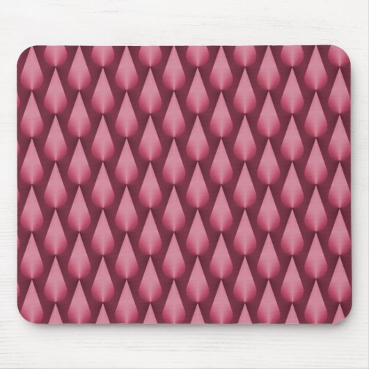 Tapis De Souris Métallo rose éblouissant Raindrops Mousepad (Devant)