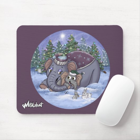 Tapis de souris Metalphant Wilbur & Maman (Avec souris)