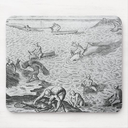 Tapis De Souris Méthode indienne de pêche à la baleine, d'un (Devant)
