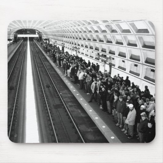 Tapis De Souris Métro B&W Mousepad (Devant)