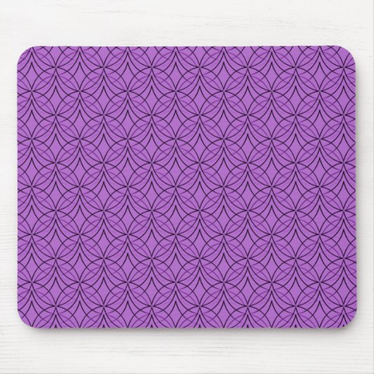 Tapis De Souris Métro Clair et Violet Rétro Mousepad (Devant)