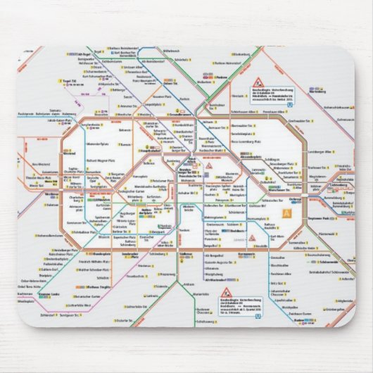 Tapis De Souris Métro de Berlin (Devant)