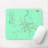 TAPIS DE SOURIS MÉTRO DE ROME (Avec souris)