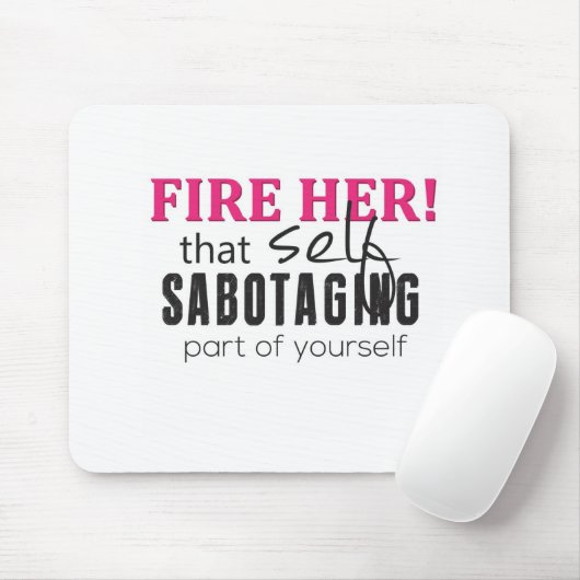 Tapis De Souris Mettez le feu à sa responsabilité Mousepad (Avec souris)