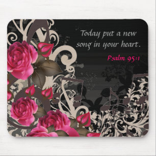 Tapis De Souris Mettez une nouvelle chanson à votre coeur Mousepad