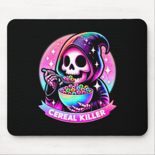Tapis De Souris Meurtre Halloween Skeleton La Faucheuse Grim E